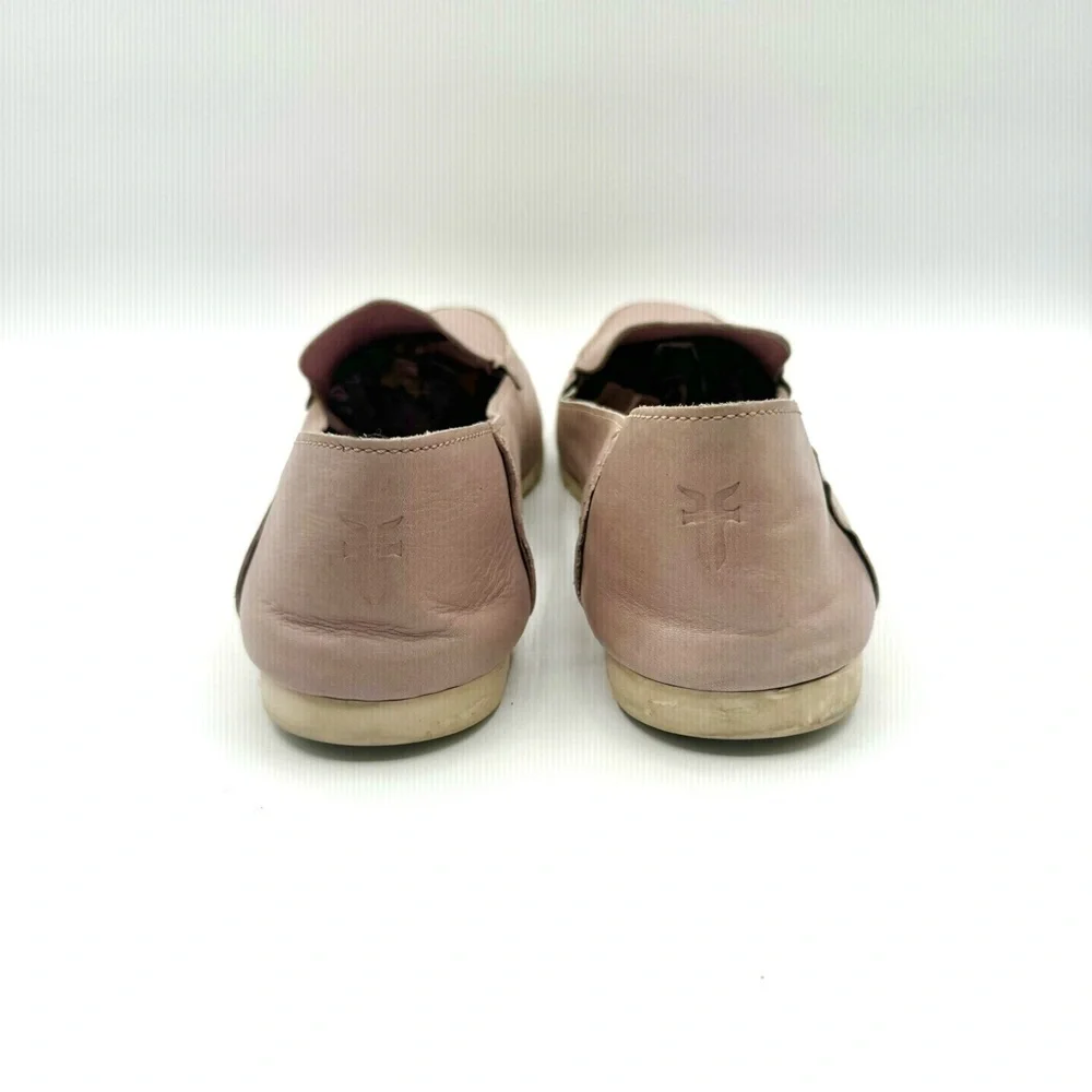 FRYE MOCASSINS SLIP ON SHOES PINK PASTEL SHOE LEATHER SHOE MADE IN INDIA SIZE 10 - Picture 6 of 17